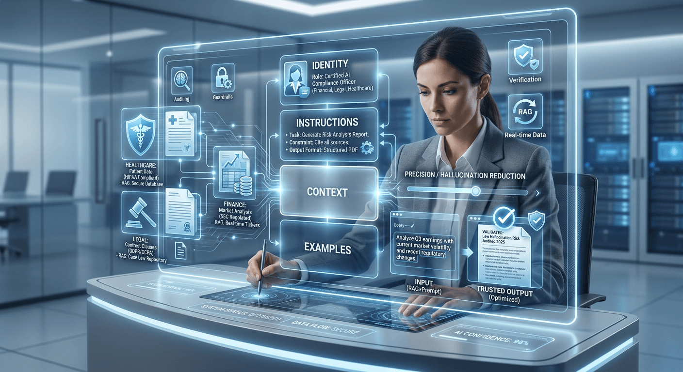 Prompt Engineering 2025: Principles, Techniques & Frameworks for Reducing Hallucinations in High-Stakes AI