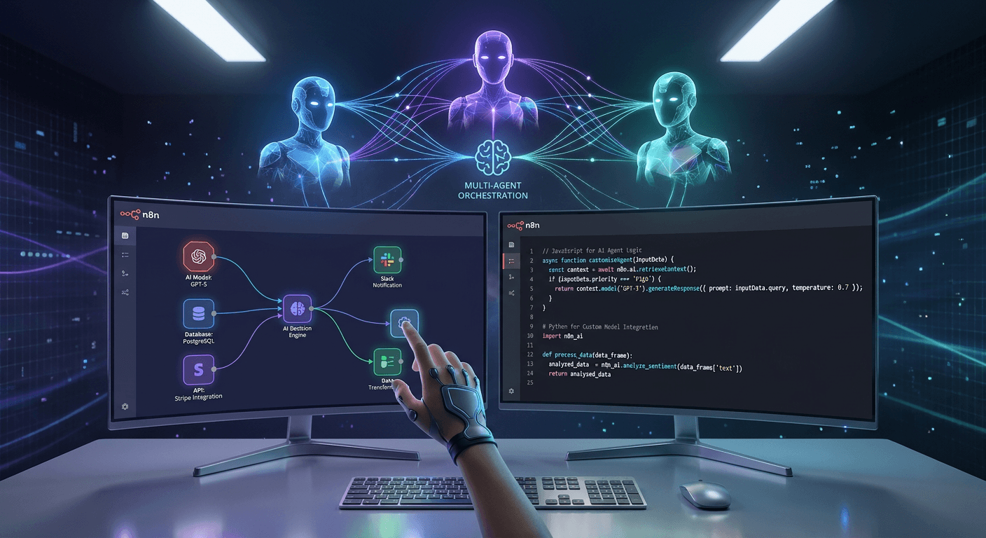 Why n8n Leads AI Agent Development in 2025: Hybrid No-Code/Code Power, Integrability, and Scalability